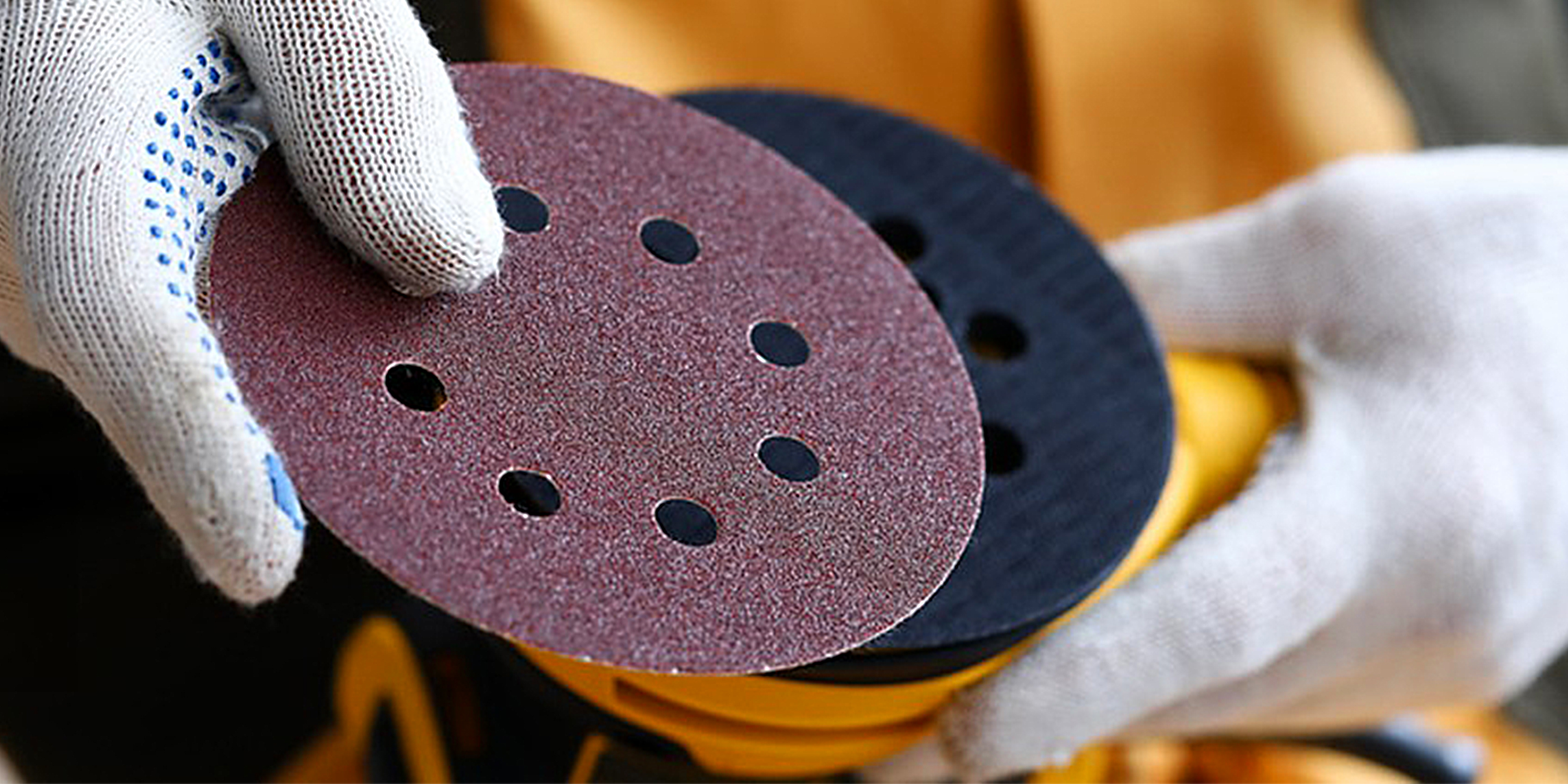 コルディM100g 100 Pack 6-Inch 6-Hole Hook and Loop Sanding Discs, 60 80